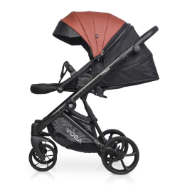 Коляска 2 в 1 Riko Basic Yoga Ecco 14 Maroon (т.бордовый)
