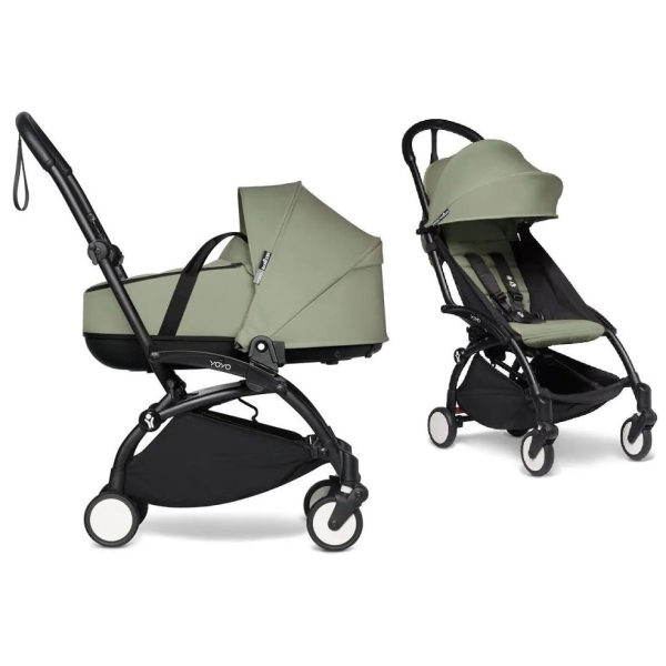 Коляска 2 в 1 BabyZen YoYo2 Bassinet, Olive (оливковый цвет / черная рама)