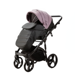 Коляска 2 в 1 Adamex LANTI Deluxe SD-106 (сиреневая кожа, темно-бежевая кожа)