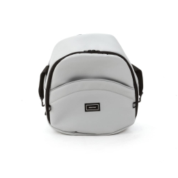 Коляска 2 в 1 Adamex Blanc Deluxe SA3 (светло-серая кожа)