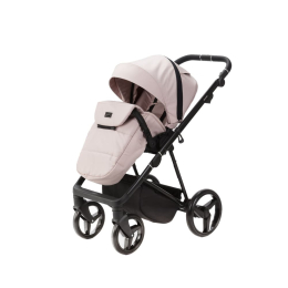 Коляска 2 в 1 Adamex Blanc TIP PS142 (св.розовая ткань+св.розовая кожа)