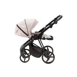 Коляска 2 в 1 Adamex Blanc TIP PS142 (св.розовая ткань+св.розовая кожа)