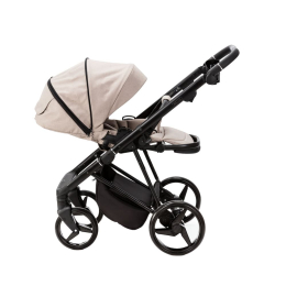 Коляска 3 в 1 Adamex Blanc LUX PS-18 (св.бежевая ткань+св.бежевая кожа)