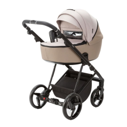 Коляска 3 в 1 Adamex Blanc LUX PS-140 (св.бежевая ткань+св.бежевая кожа)