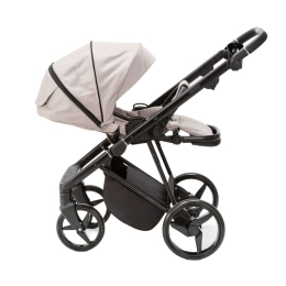 Коляска 3 в 1 Adamex Blanc LUX PS-140 (св.бежевая ткань+св.бежевая кожа)