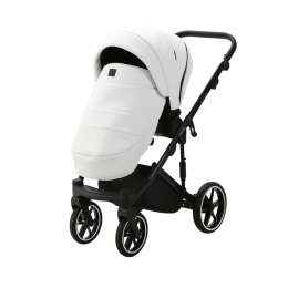 Коляска 2 в 1 Adamex Lumi Deluxe L-SA1 белая кожа
