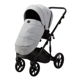 Коляска 2 в 1 Adamex Lumi Deluxe L-SA3 серая перламутровая кожа