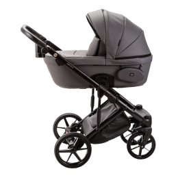 Коляска 3 в 1 Adamex Lumi Deluxe L-SA4 серая кожа