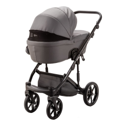 Коляска 3 в 1 Adamex Lumi Deluxe L-SA4 серая кожа