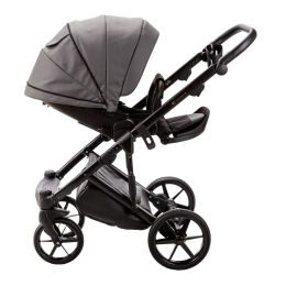 Коляска 3 в 1 Adamex Lumi Deluxe L-SA4 серая кожа
