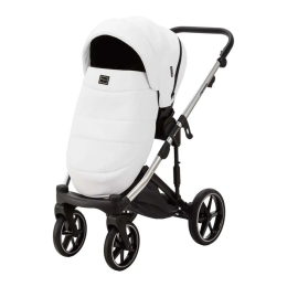 Коляска 3 в 1 Adamex Lumi SE Deluxe L-SA501 белая кожа+хром рама