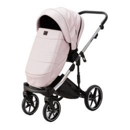 Коляска 3 в 1 Adamex Lumi SE Deluxe L-SM510 розовая перламутровая кожа+хром рама