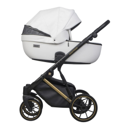 Коляска 2 в 1 Riko Basic Montana Premium Gold 01 White (белый)