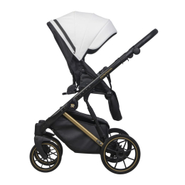 Коляска 2 в 1 Riko Basic Montana Premium Gold 01 White (белый)