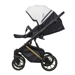 Коляска 2 в 1 Riko Basic Montana Premium Gold 01 White (белый)