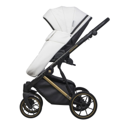Коляска 2 в 1 Riko Basic Montana Premium Gold 01 White (белый)