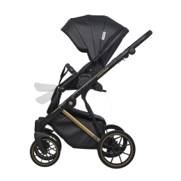 Коляска 2 в 1 Riko Basic Montana Premium Gold 02 Black (черный)