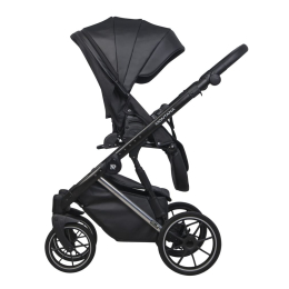 Коляска 2 в 1 Riko Basic Montana Premium Silver 22 Black (черный)