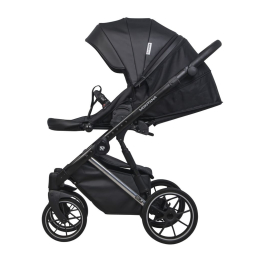 Коляска 2 в 1 Riko Basic Montana Premium Silver 22 Black (черный)