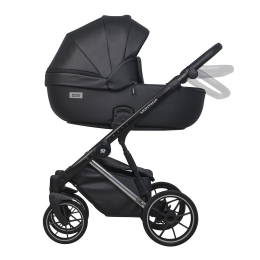Коляска 2 в 1 Riko Basic Montana Premium Silver 22 Black (черный)