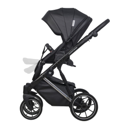 Коляска 2 в 1 Riko Basic Montana Premium Silver 22 Black (черный)