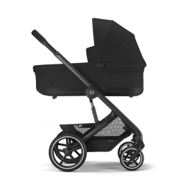 Коляска 3 в 1 Cybex Balios S Lux Moon Black BLK шасси Volcano Black