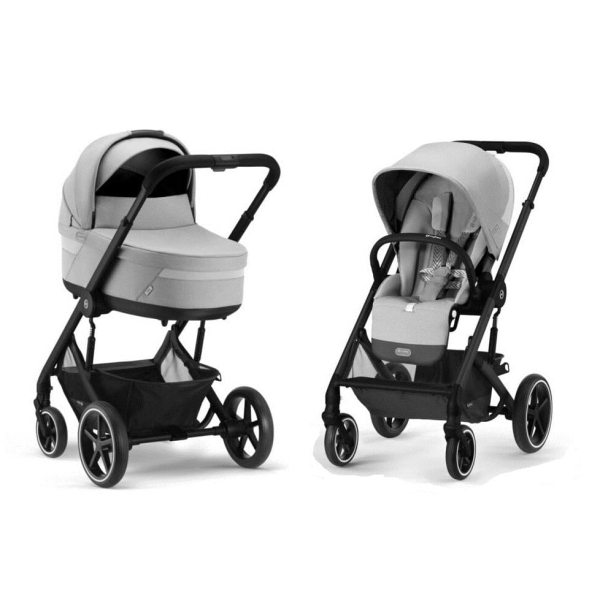 Коляска 2 в 1 Cybex Balios S Lux Lava Grey шасси Black