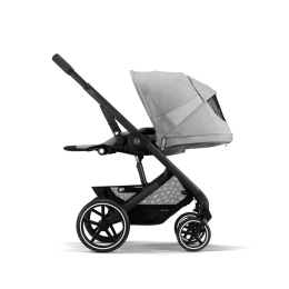 Коляска 3 в 1 Cybex Balios S Lux Lava Grey BLK шасси Volcano Black