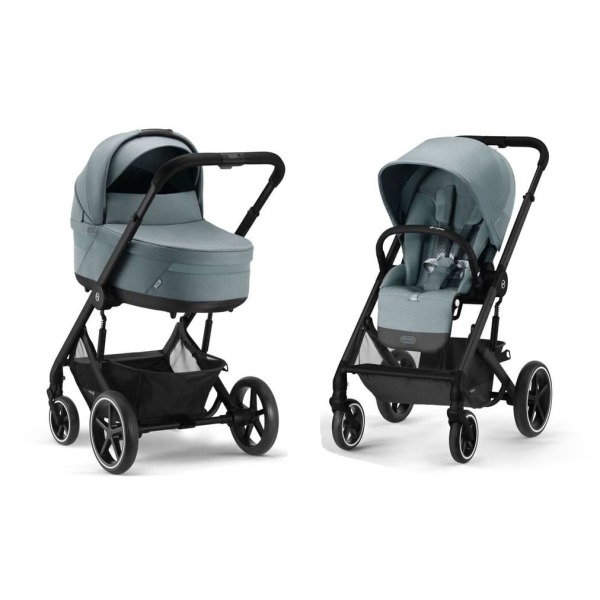 Коляска 2 в 1 Cybex Balios S Lux Sky Blue шасси Black