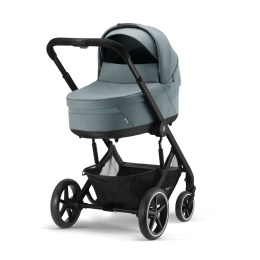 Коляска 3 в 1 Cybex Balios S Lux Sky Blue шасси Volcano Black