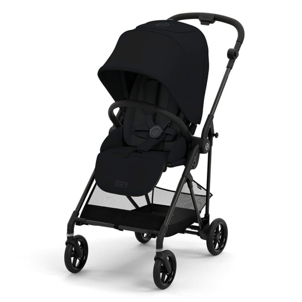 Прогулочная коляска Cybex Melio Carbon Moon Black (Черный)