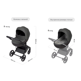 Коляска 3 в 1 Anex Mev Toon (mo-02)