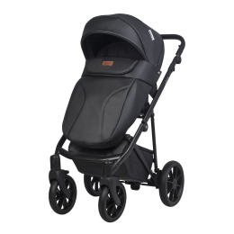 Коляска 2 в 1 Riko Basic Leon 04 Black (черный)