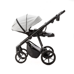 Коляска 2 в 1 Adamex Vasco Deluxe V-SA3 Светло-серая эко-кожа