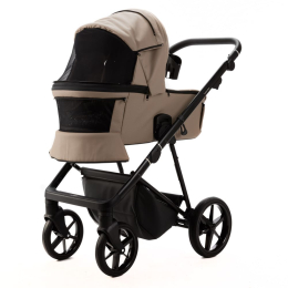 Коляска 2 в 1 Adamex Vasco Deluxe V-SA9 Темно-бежевая экокожа