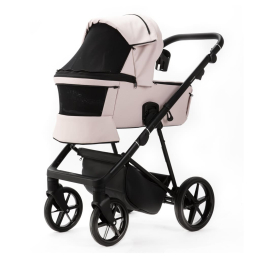 Коляска 3 в 1 Adamex Vasco Deluxe V-SA15 Светло-розовая экокожа