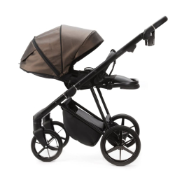 Коляска 2 в 1 Adamex Vasco Deluxe V-SM16 Бежевый металлик экокожа
