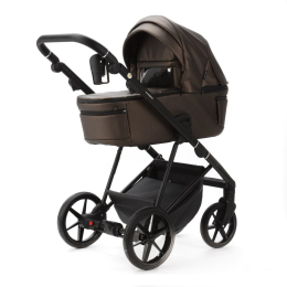 Коляска 2 в 1 Adamex Vasco Deluxe V-SM16 Бежевый металлик экокожа
