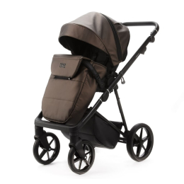 Коляска 2 в 1 Adamex Vasco Deluxe V-SM16 Бежевый металлик экокожа