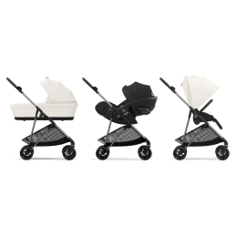 Прогулочная коляска Cybex Melio 2025 Canvas White (Белый)