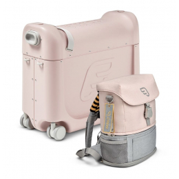 Чемодан Stokke JetKids с рюкзаком Crew BackPack цвет Pink Lemonade (Розовый)