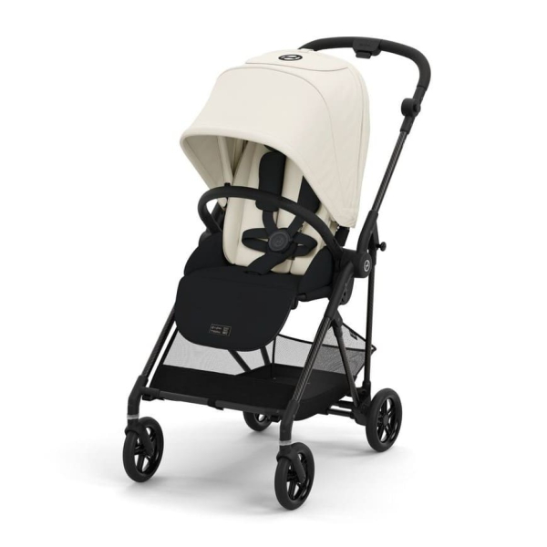 Прогулочная коляска Cybex Melio Carbon Canvas White (белый/черный)