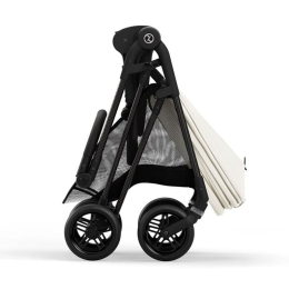 Прогулочная коляска Cybex Melio Carbon 2023 Canvas White с дождевиком