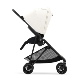Прогулочная коляска Cybex Melio Carbon 2023 Canvas White с дождевиком