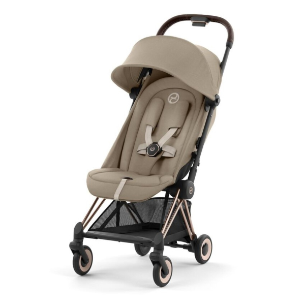 Прогулочная коляска Cybex Coya Cozy Beige шасси Rosegold