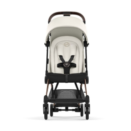 Прогулочная коляска Cybex Coya Off White шасси Rosegold (бампер+дождевик)