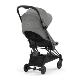 Прогулочная коляска Cybex Coya Mirage Grey шасси Matt Black (бампер+дождевик)