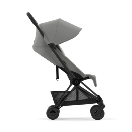 Прогулочная коляска Cybex Coya Mirage Grey шасси Matt Black (бампер+дождевик)