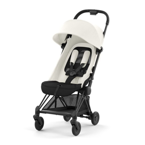 Прогулочная коляска Cybex Coya Off White шасси Matt Black