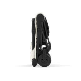 Прогулочная коляска Cybex Coya Off White шасси Matt Black (бампер+дождевик)
